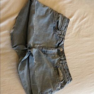 Blue jean shorts